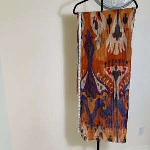 Colorful Ikat Patterned Scarf